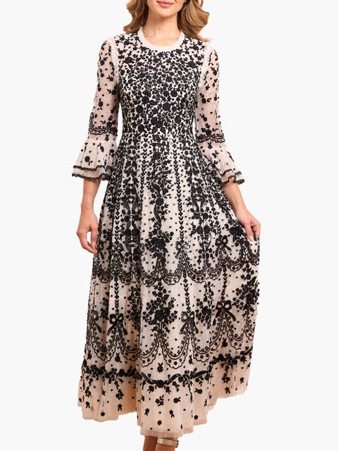 Adeline Round Neck Maxi Dress