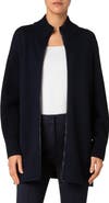 Akris punto Stretch Merino Wool Bomber Cardigan