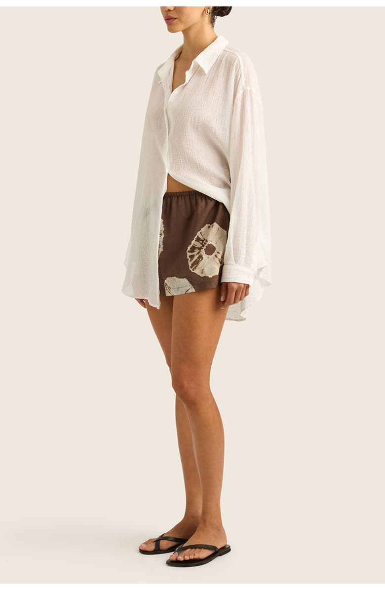 HOPE AND MAY Palma Mini Cotton Print Skirt, Alternate, color, 