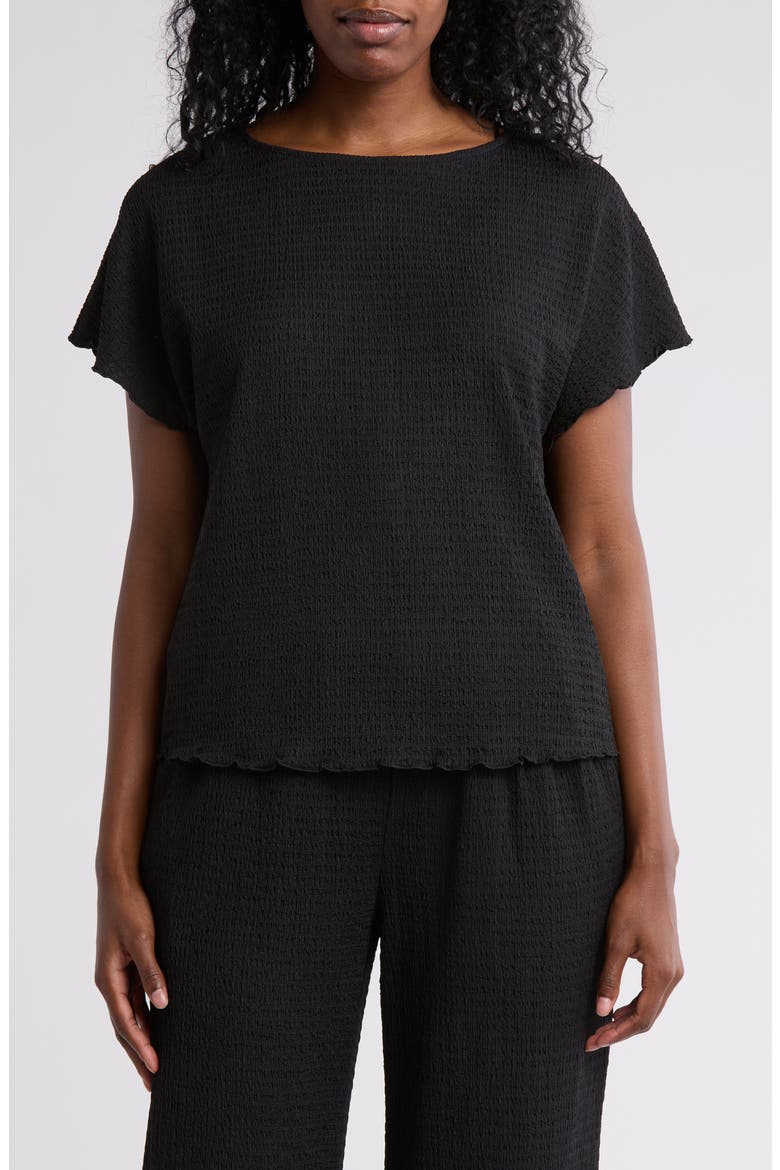 Dolman Sleeve Jacquard Top, Main, color, BLACK