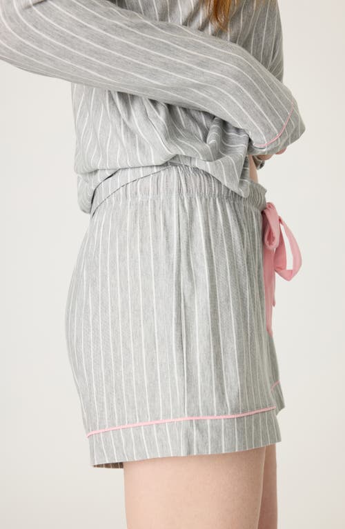 Pj Salvage Lazy Days Sleep Shorts In Heather Grey
