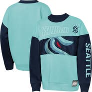 Outerstuff Youth Outerstuff  Light Blue/Deep Sea Blue Seattle Kraken Impact Player Sweatshirt