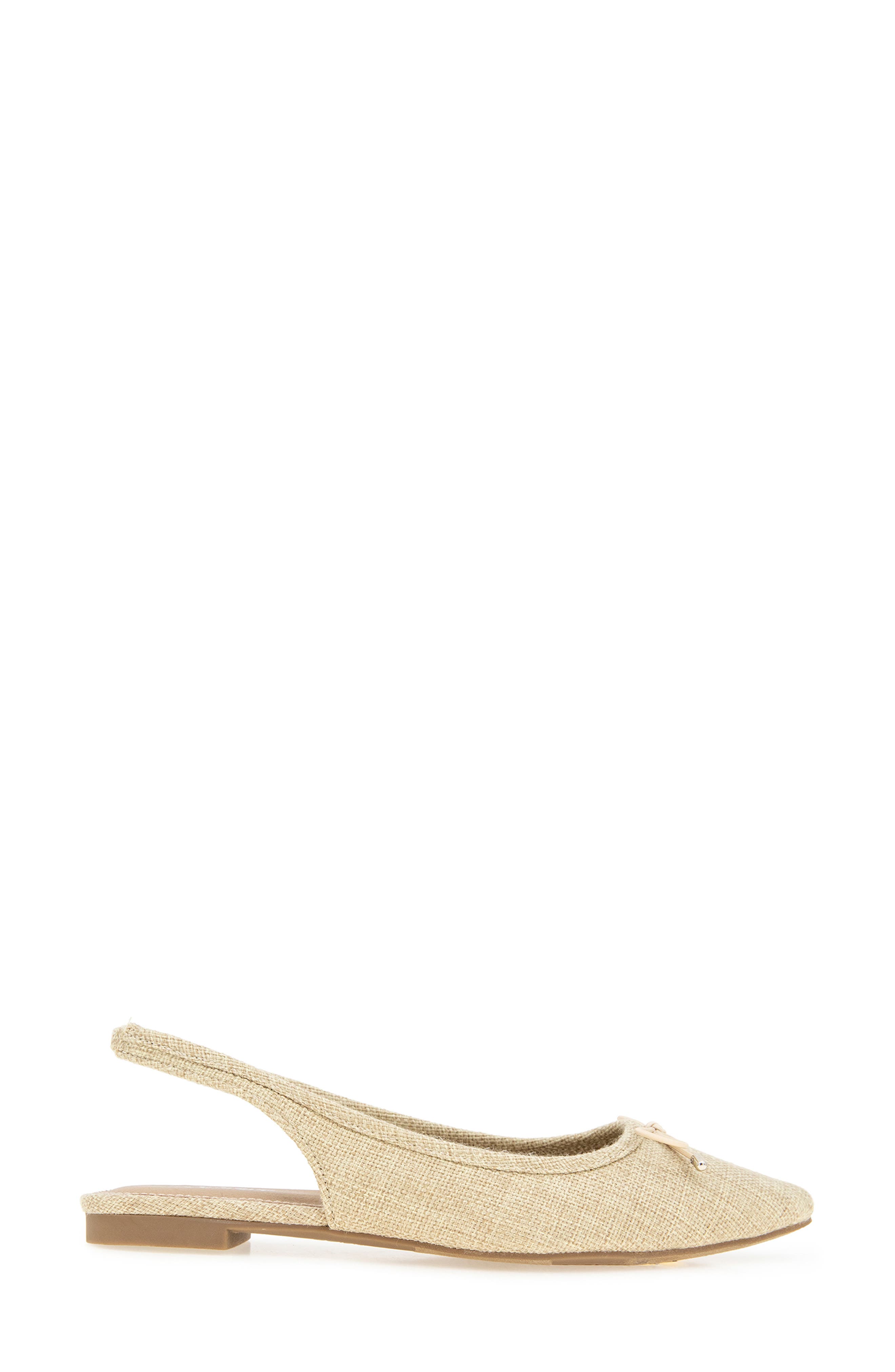 Esprit Petria Slingback Flat, Alternate, color, Natural Linen