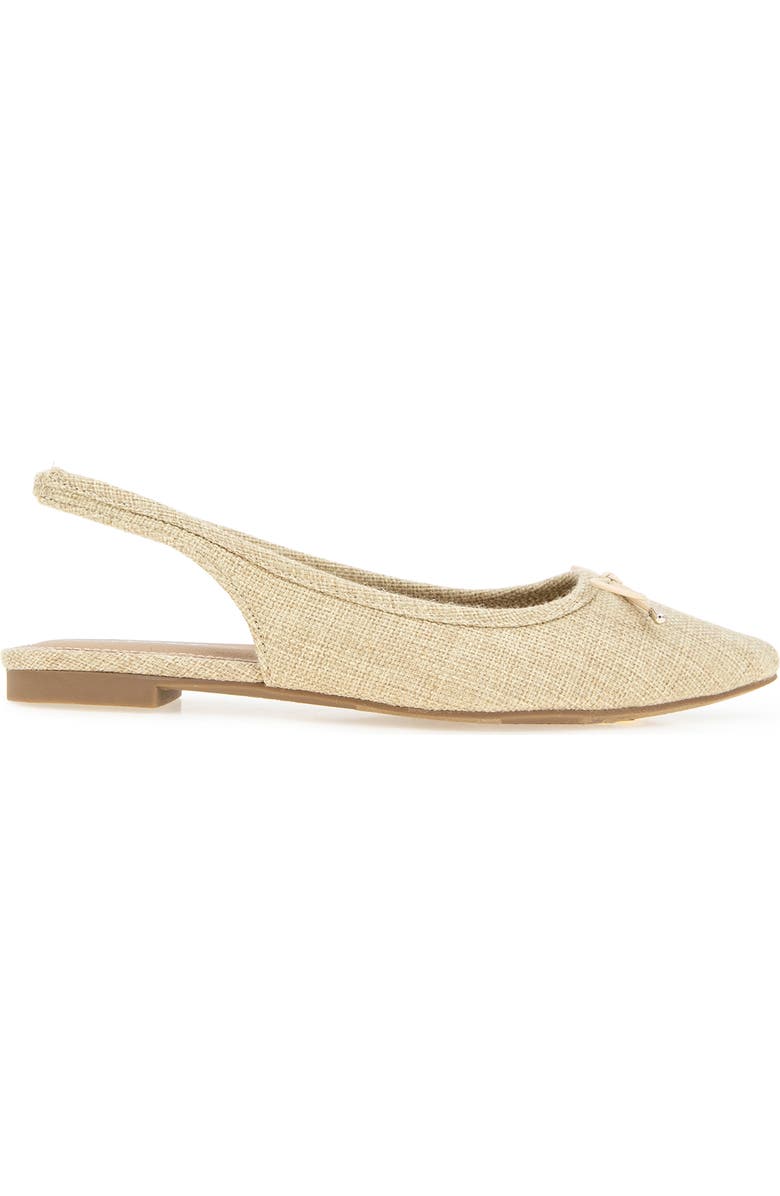 Esprit Petria Slingback Flat, Alternate, color, Natural Linen