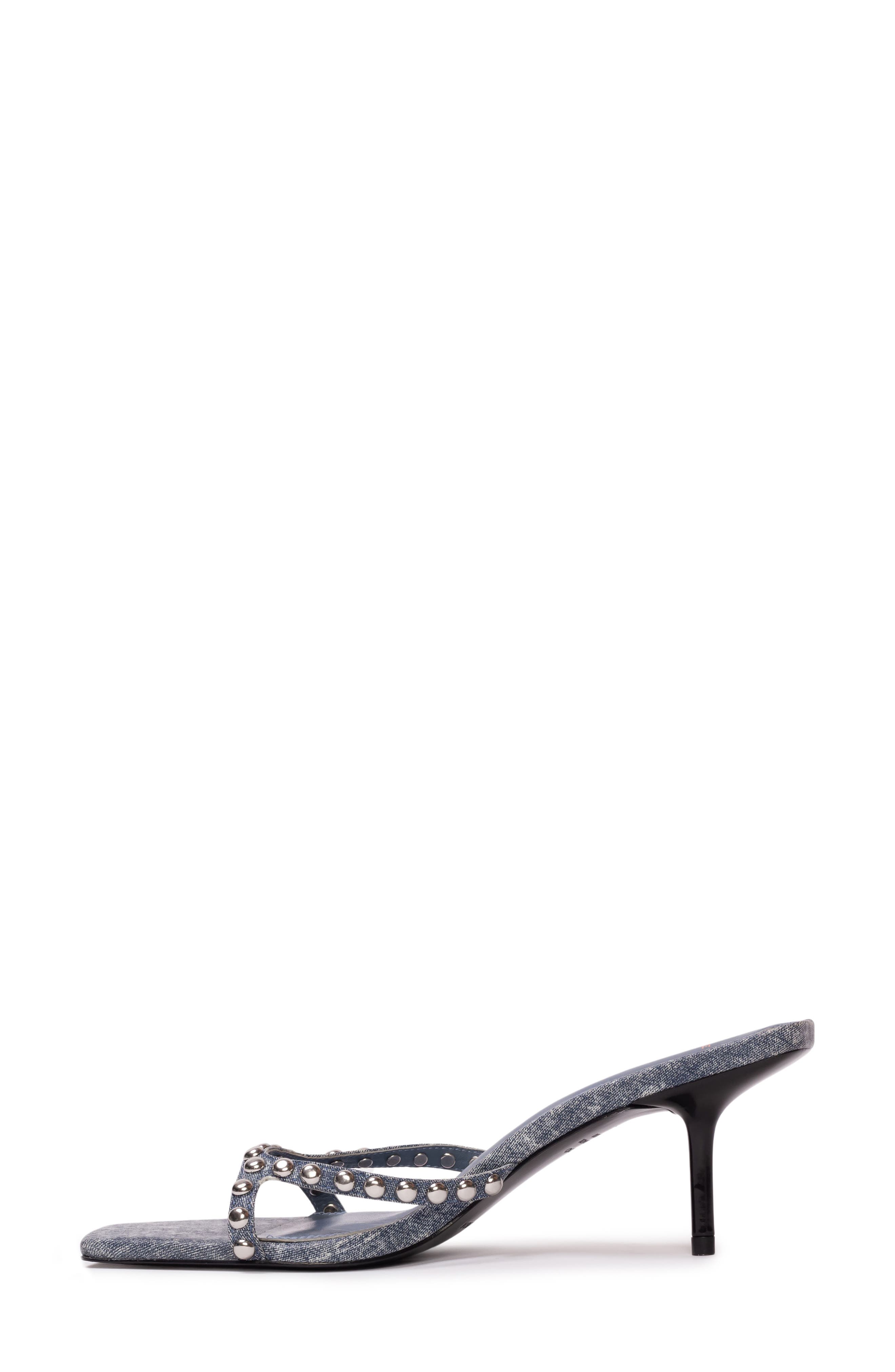 BLACK SUEDE STUDIO Leo Slide Sandal, Alternate, color, 