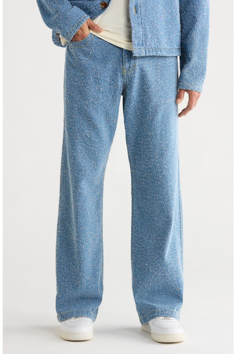 Washed Nep Yarn Jeans, Main, color, INDIGO