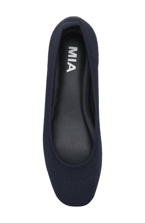 Mia Raisa Stretch Knit Flat In Navy