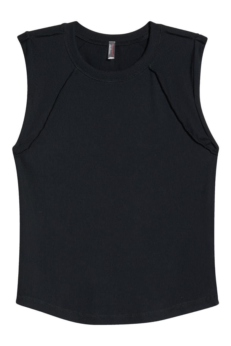 Love My Twist Muscle Tee, Alternate, color, BLACK