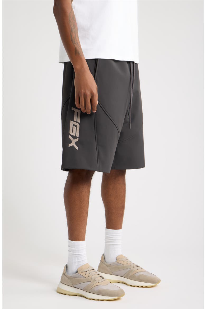 90s Relaxed Moto Shorts, Alternate, color, INK BLACK