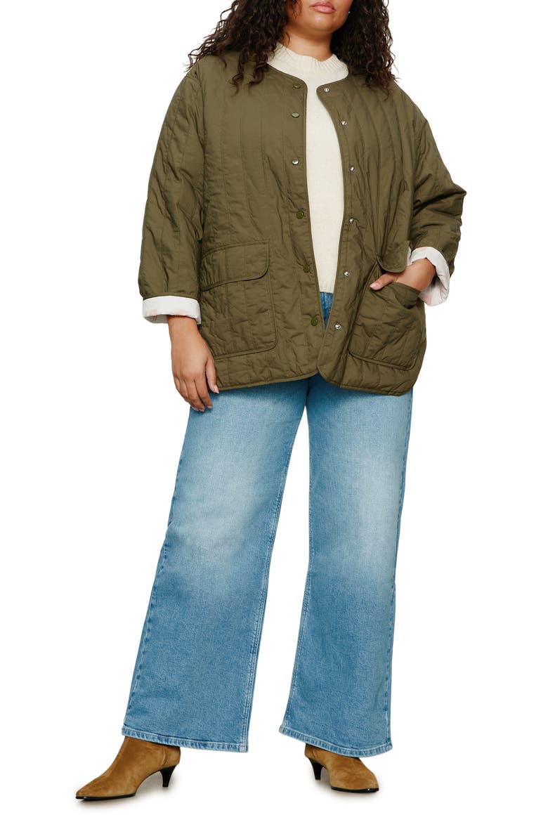 Reversible Quilted Jacket, Alternate, color, KALAMATA GREEN