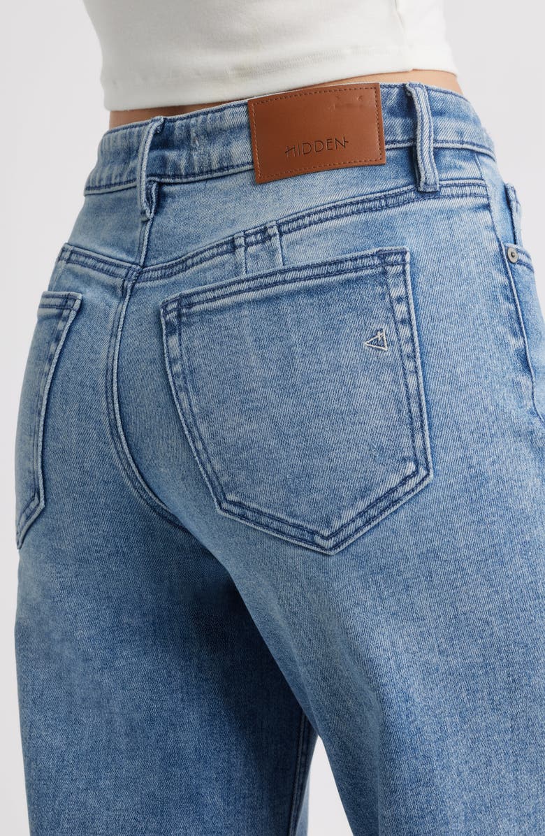 HIDDEN JEANS Mid Rise Dad Jeans, Alternate, color, Med.wash