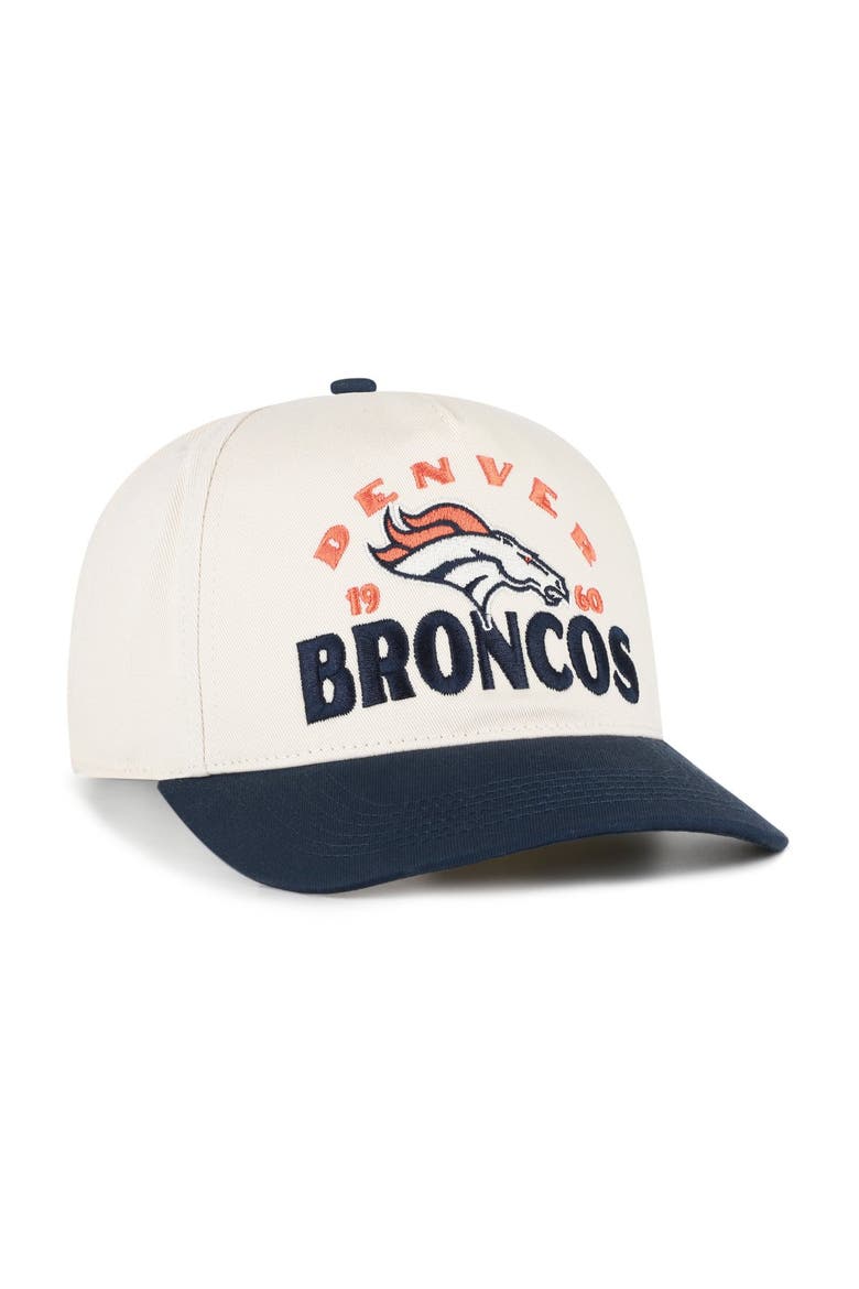 Men's '47 Natural Denver Broncos  Arcitext Hitch Adjustable Hat, Alternate, color, Natural