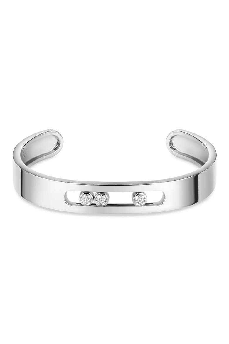 Move Jo Open Diamond Bracelet, Main, color, WHITE GOLD