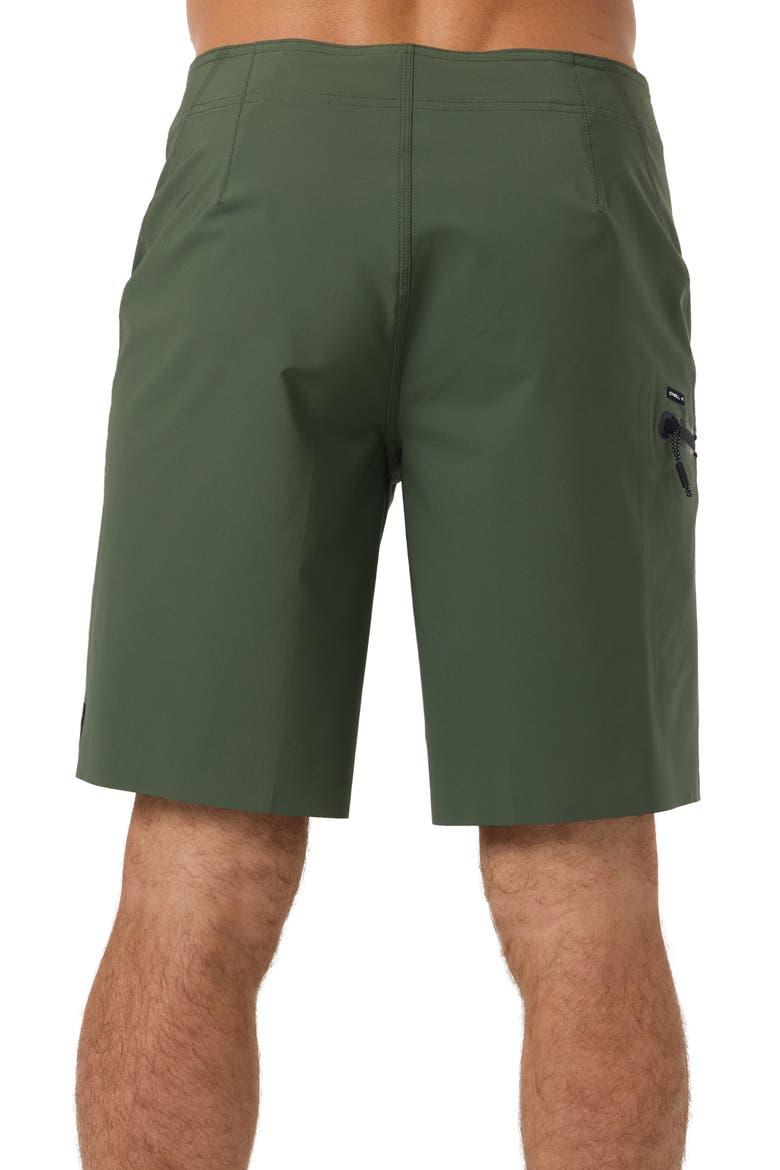 Hyperfreak Tech Solid Board Shorts, Alternate, color, DARK OLIVE