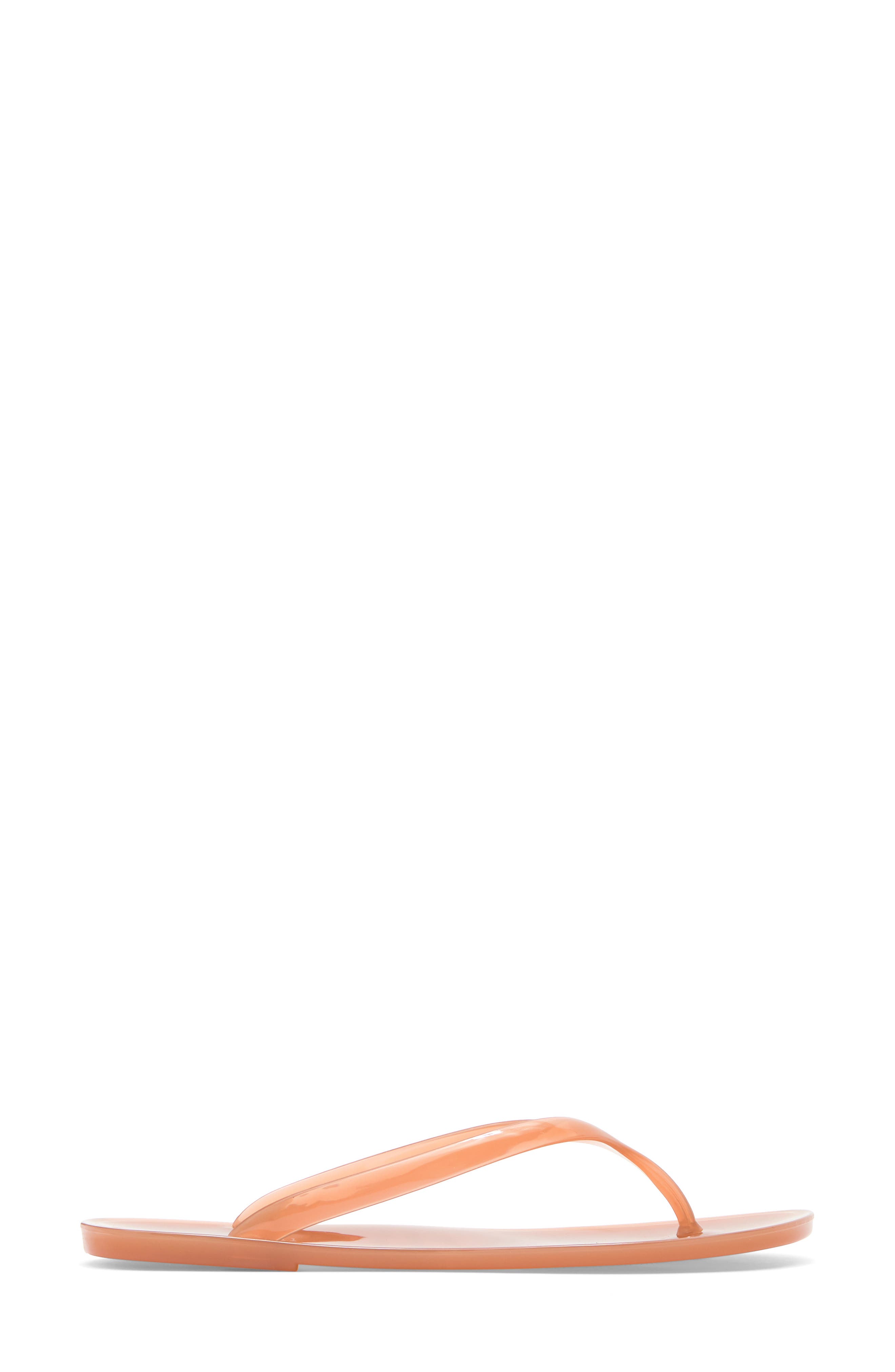 Beach Day Jelly Flip Flop, Alternate, color, NUDE BEIGE
