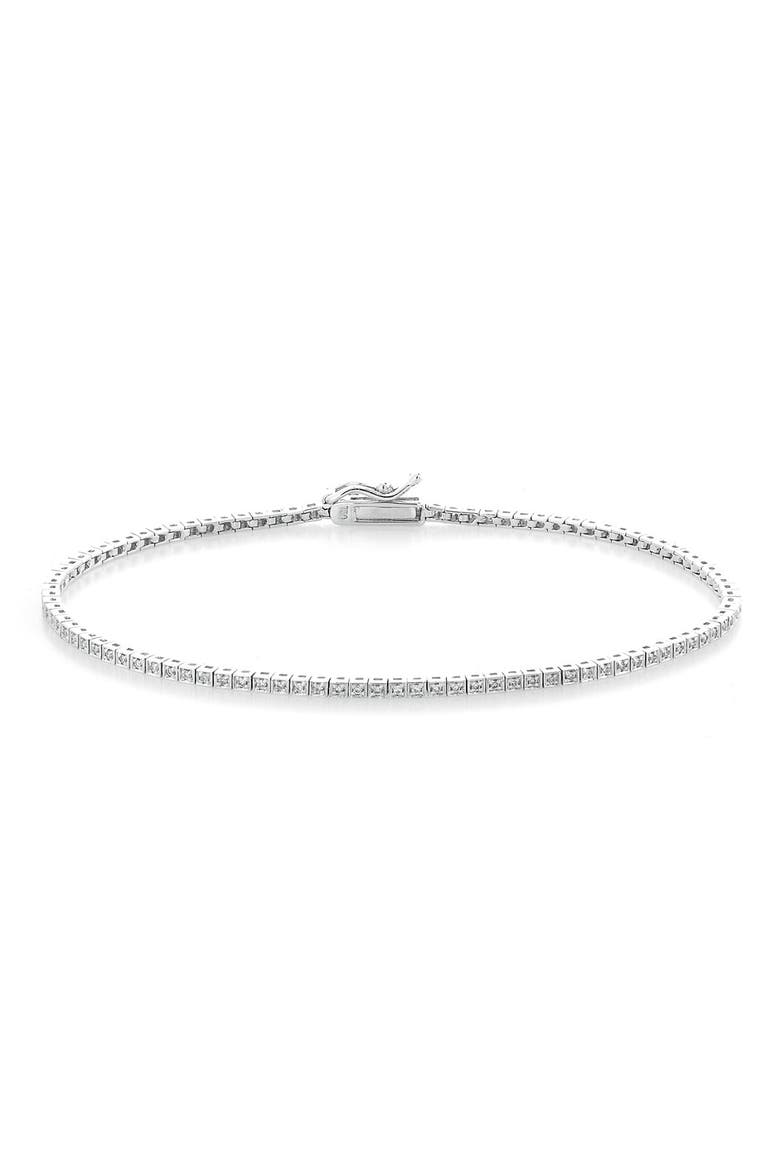 Gianna Diamond Tennis Bracelet (Nordstrom Exclusive), Main, color, WHITE GOLD