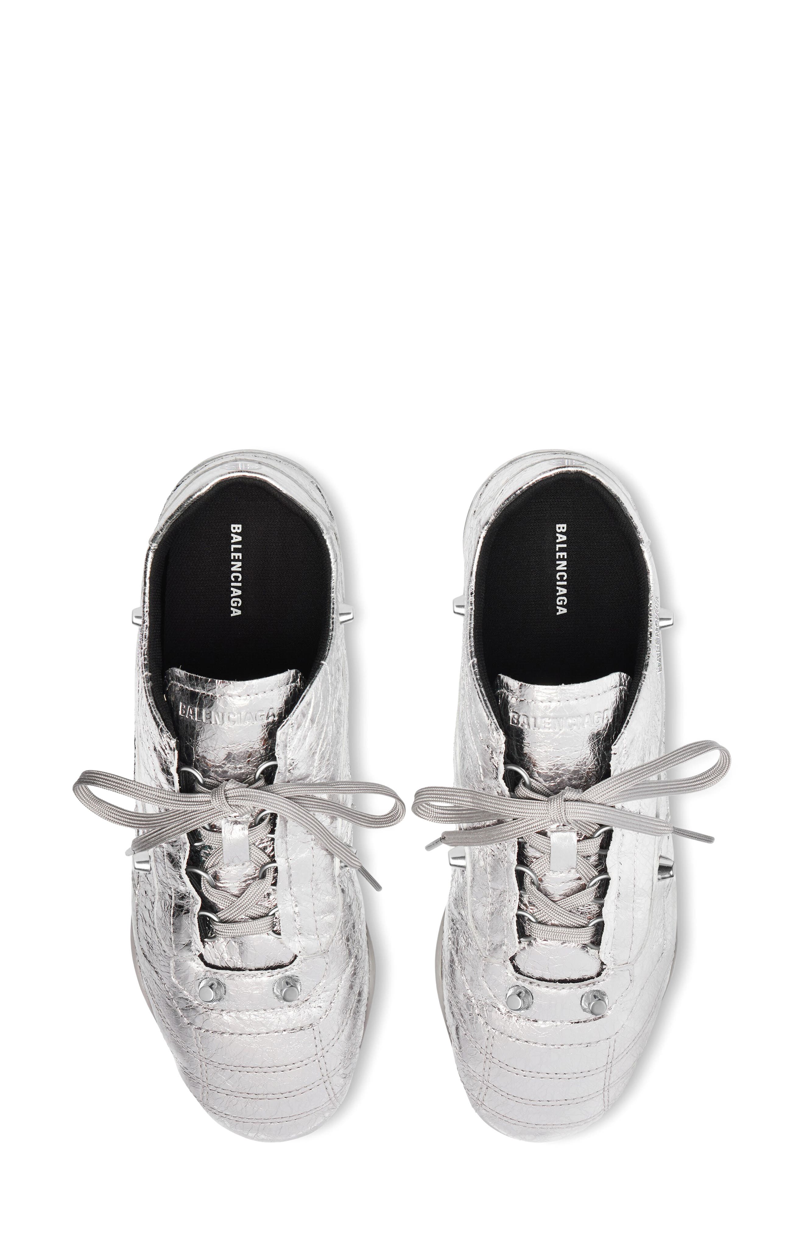 Balenciaga Zen City Metallic Sneaker, Alternate, color, Silver/ Silver
