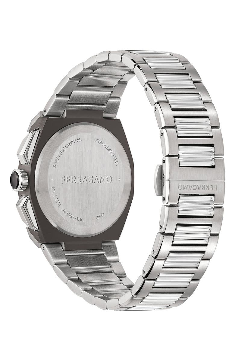 FERRAGAMO Supreme Chronograph Bracelet Watch, 43mm, Alternate, color, 