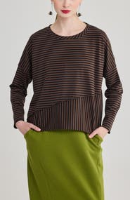 LUUKAA Ophelia Crew Neck Cotton Jersey Top