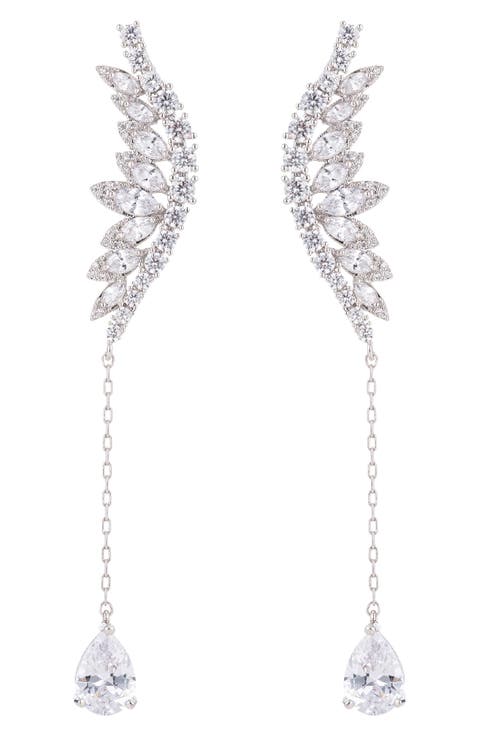 Mystical Cubic Zirconia Drop Earrings