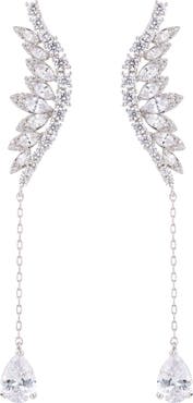 EYE CANDY LOS ANGELES Mystical Cubic Zirconia Drop Earrings