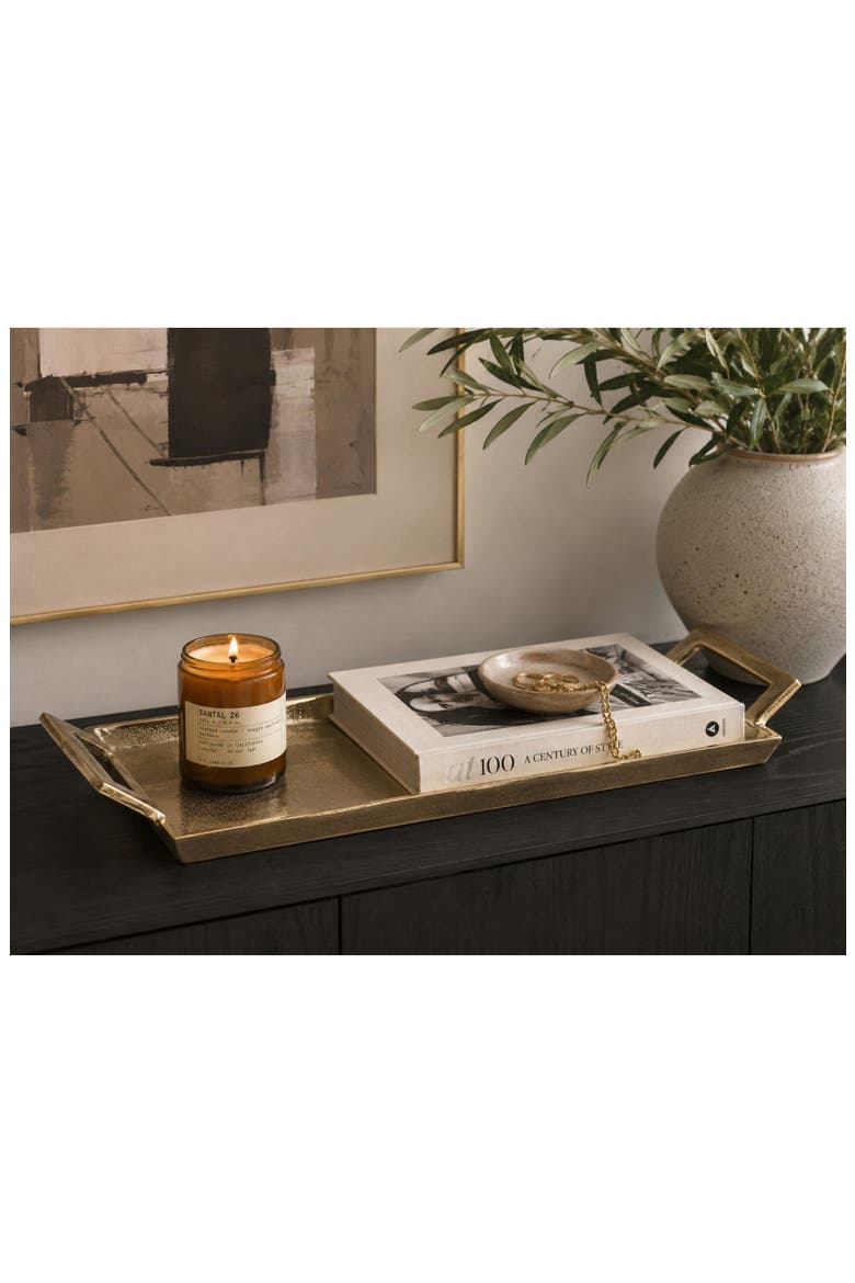 La Reserve Decorative Aluminum Tray, Alternate, color, GOLD