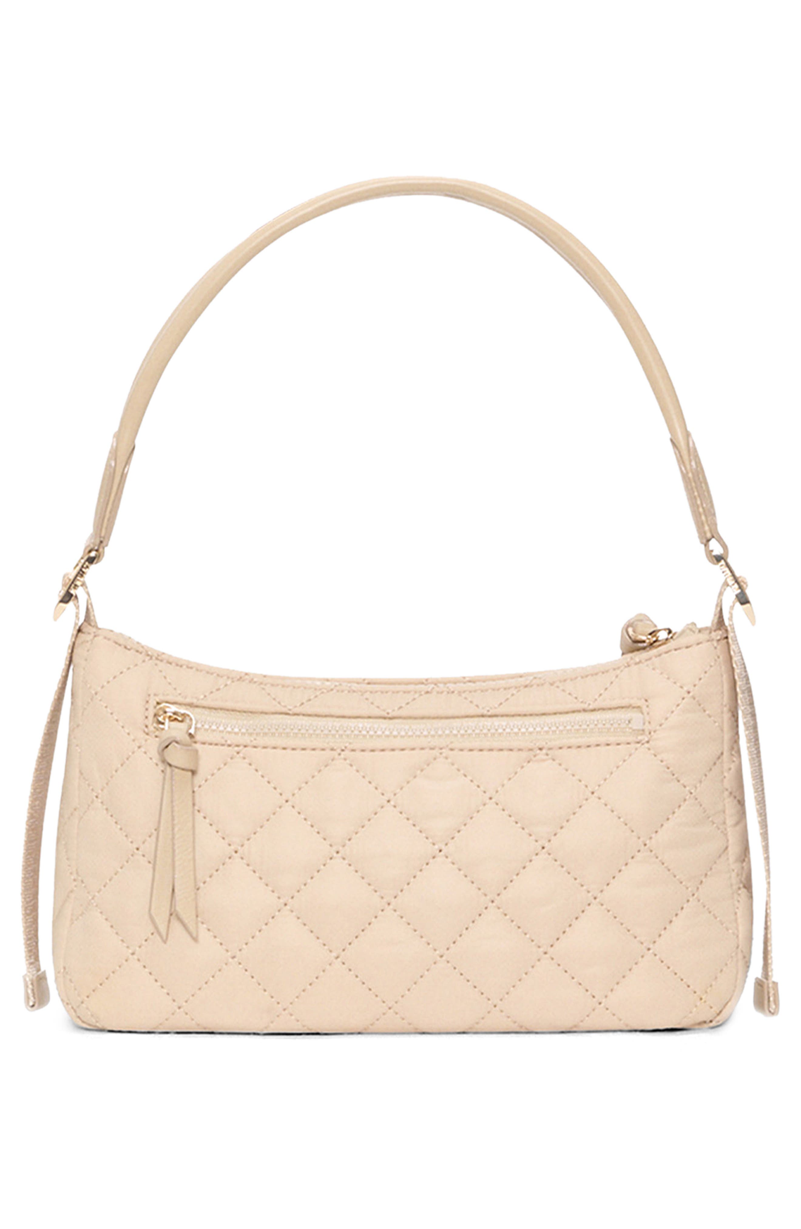 Small Park Quilted Nylon Shoulder Bag, Alternate, color, BUFF