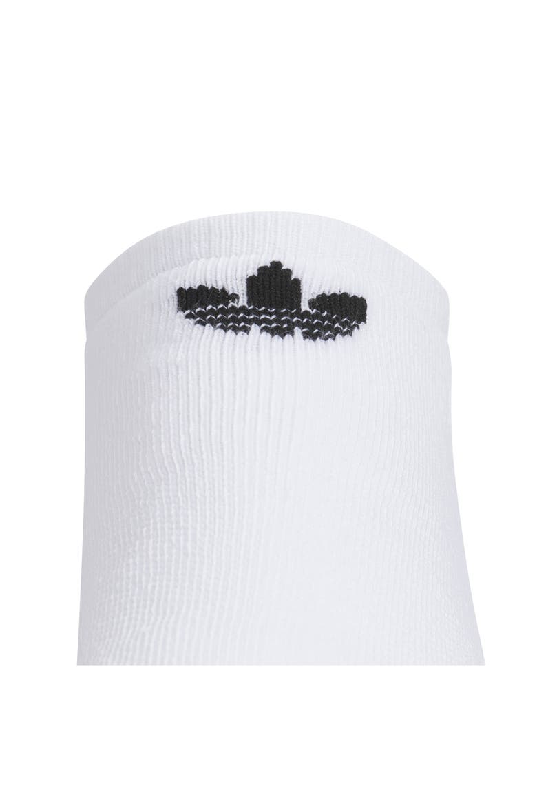 6-Pack Trefoil 2.0 No-Show Socks, Alternate, color, WHITE / WHITE