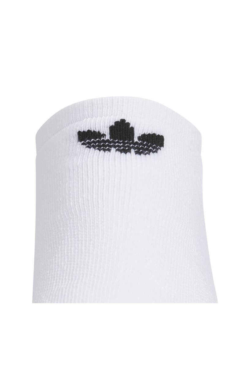 adidas 6-Pack Trefoil 2.0 No-Show Socks, Alternate, color, White / White