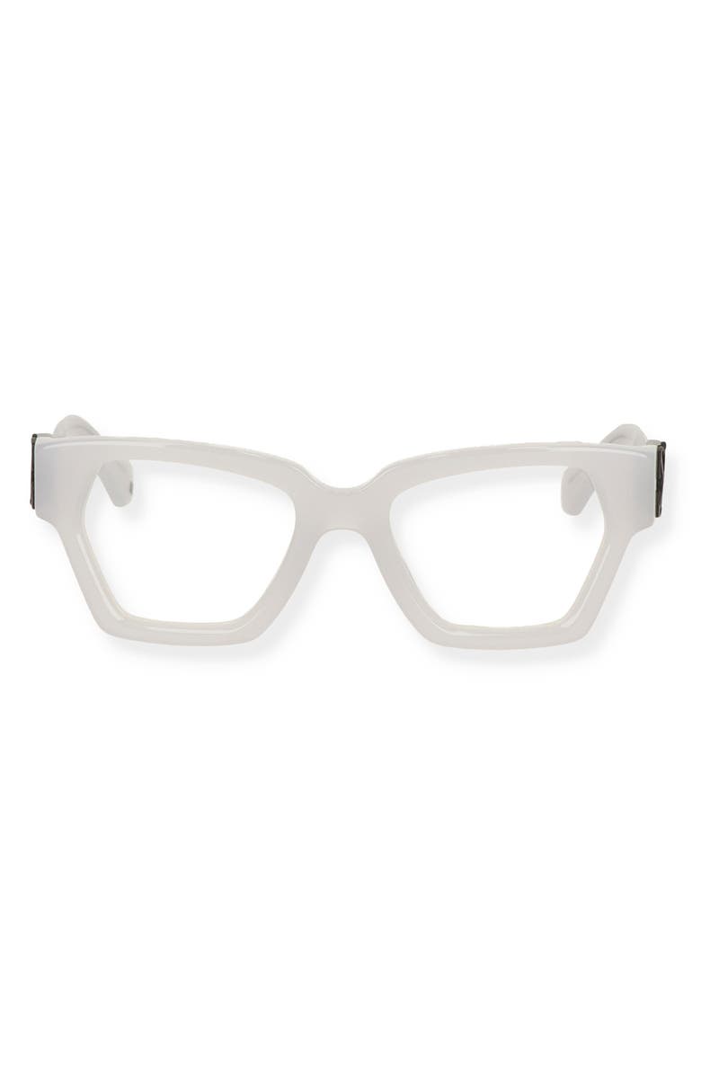 Off-White 50mm Square Optical Glasses, Main, color, Grey