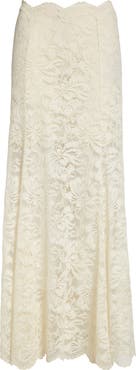 Rabanne Scalloped Lace Maxi Skirt