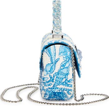 関税込 VERSACE/small アンダーウォーター バロッコラメドゥーサ Underwater Barocco La Medusa Small Tote Bag Blue,White
