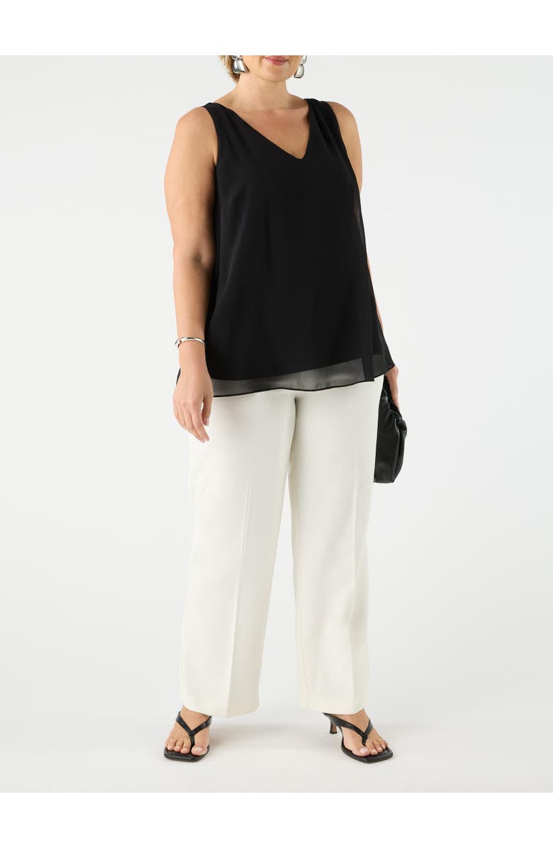 Live Unlimited Straight Crepe Pants, Alternate, color, Ivory