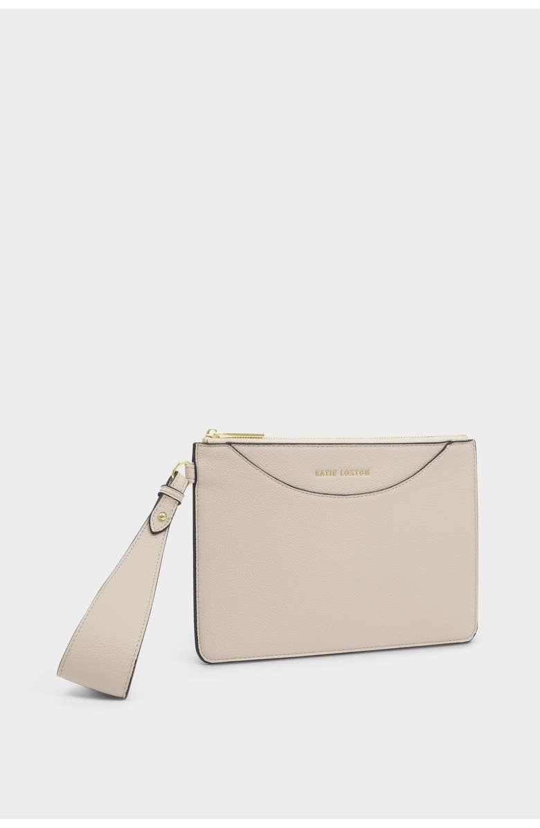Katie Loxton Alba Wristlet Pouch in Oyster, Main, color, Oyster