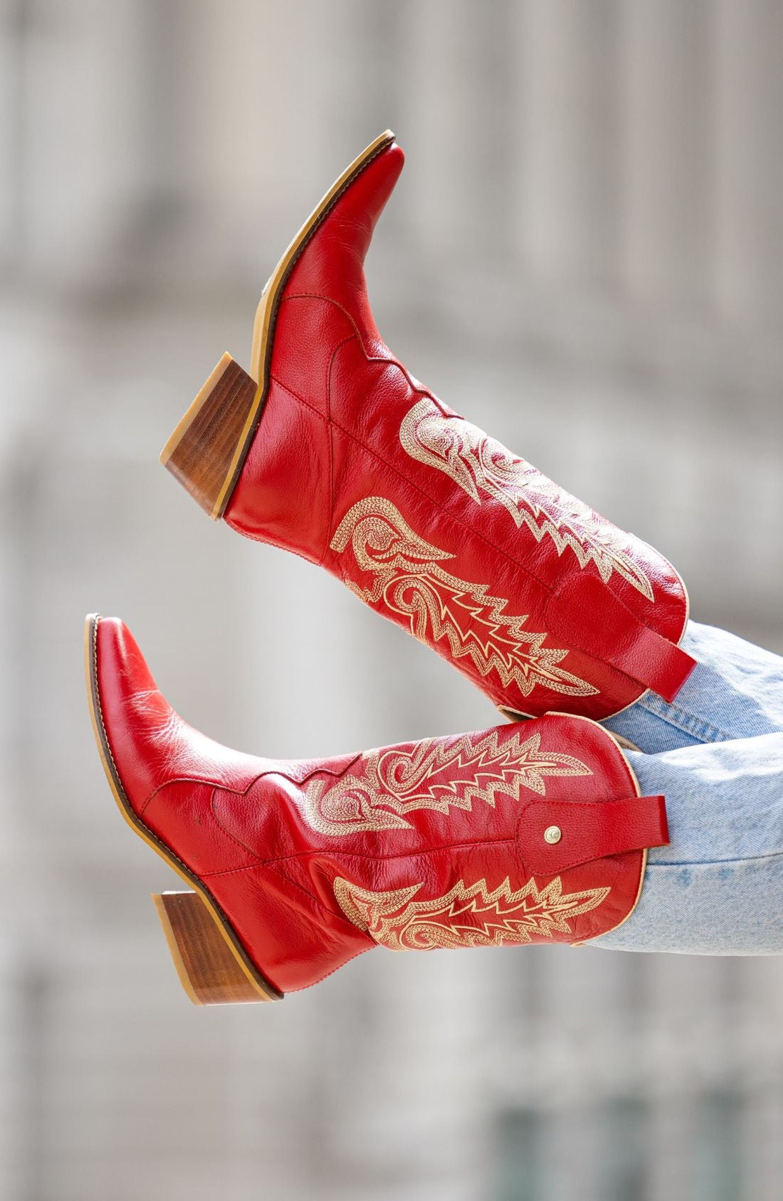 Loyal Western Cowboy Boots, Alternate, color, Red