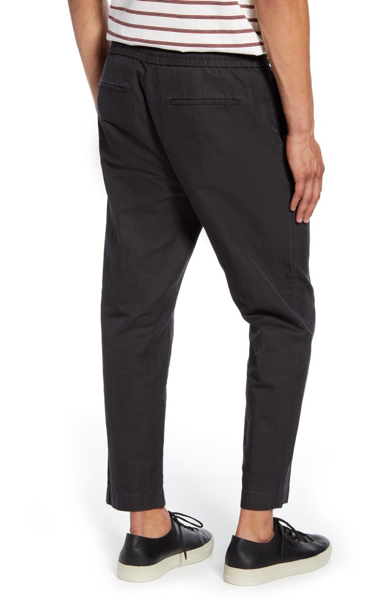 AllSaints Luckett Straight Leg Cotton & Linen Pants, Alternate, color, 