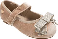 bebe Kids' Embellished Bow Mary Jane Flat