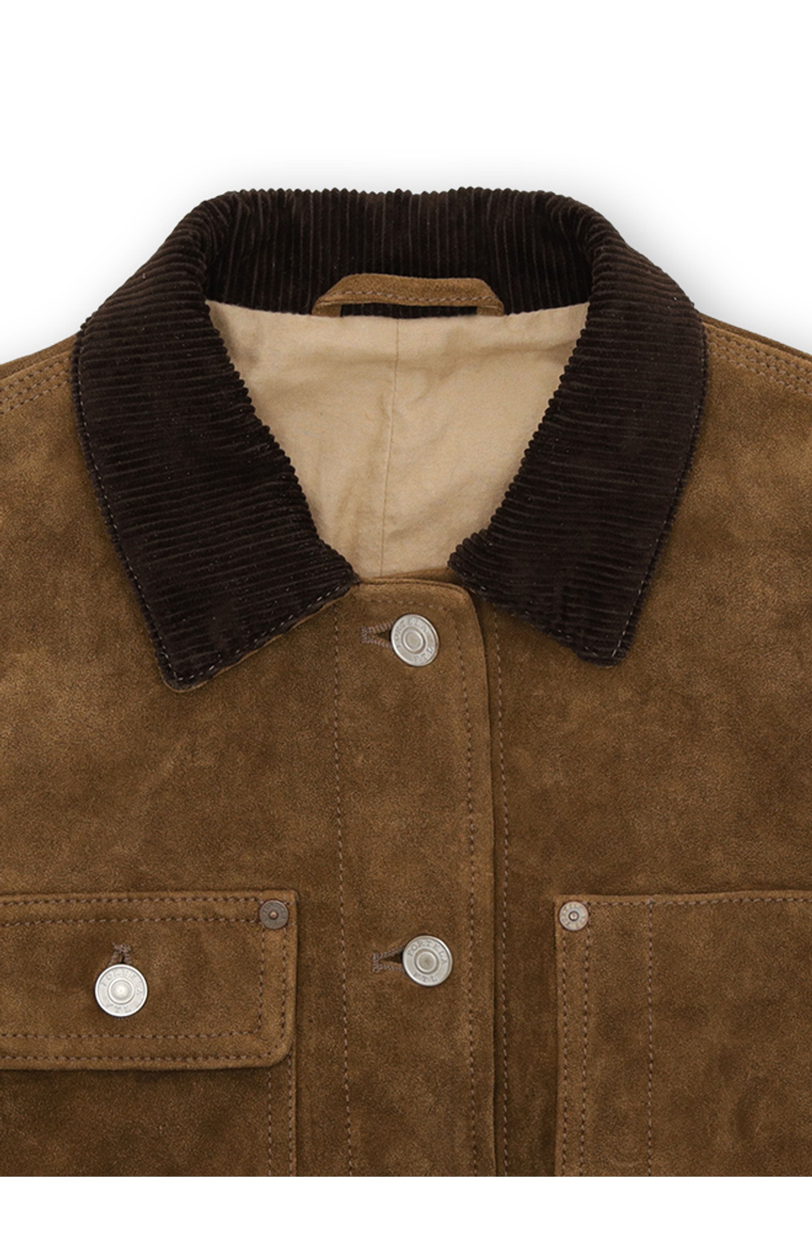 Fortela Fedra Suede Leather Jacket (Women) | Nordstrom