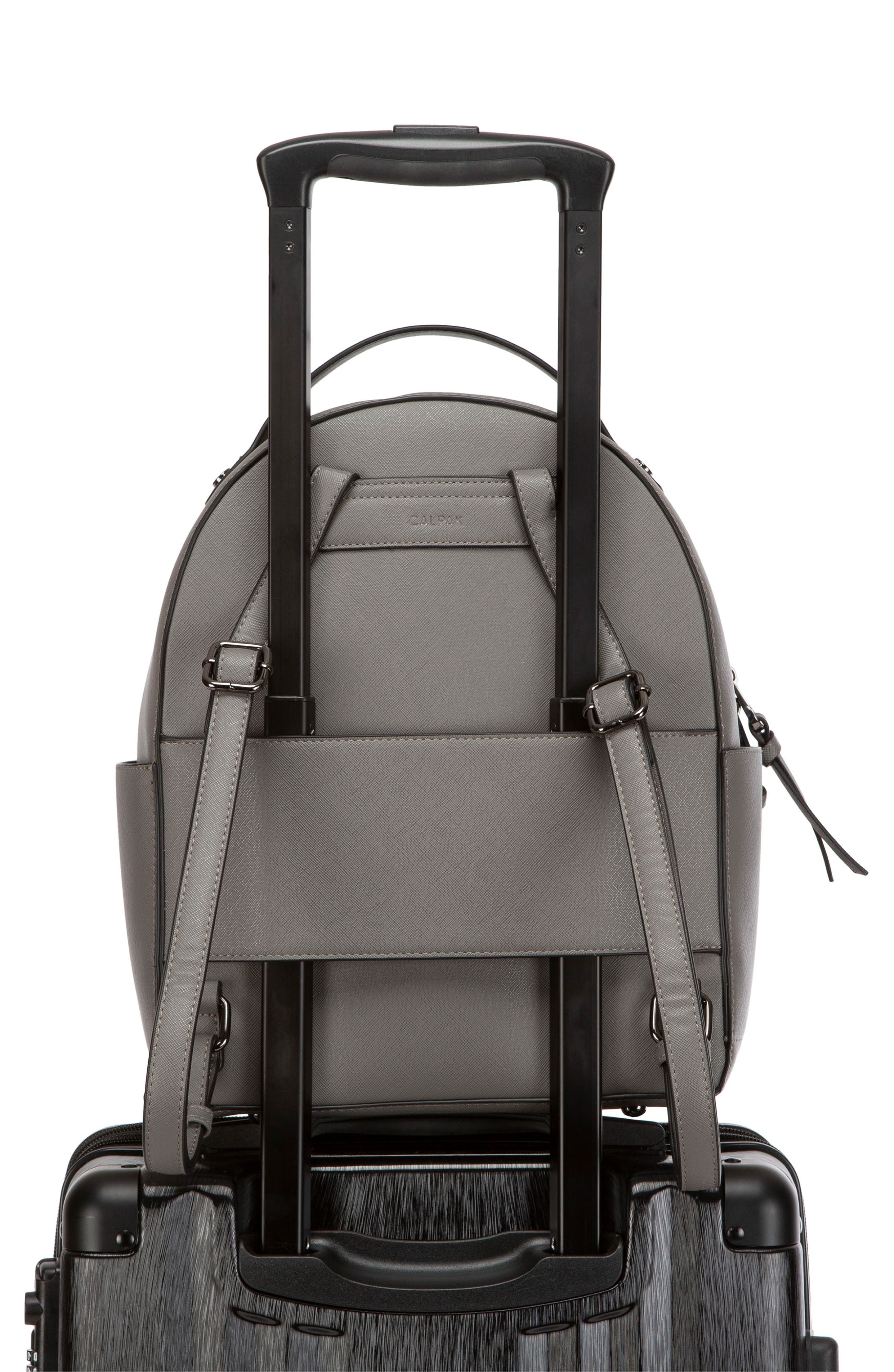 CALPAK Kaya Faux Leather Round Backpack, Alternate, color, 