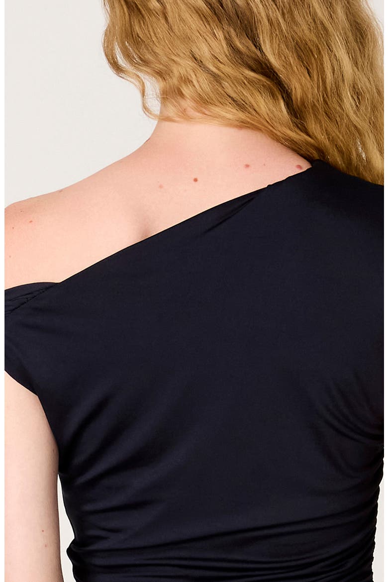 Brisa One-Shoulder Cocktail Minidress, Alternate, color, MIDNIGHT