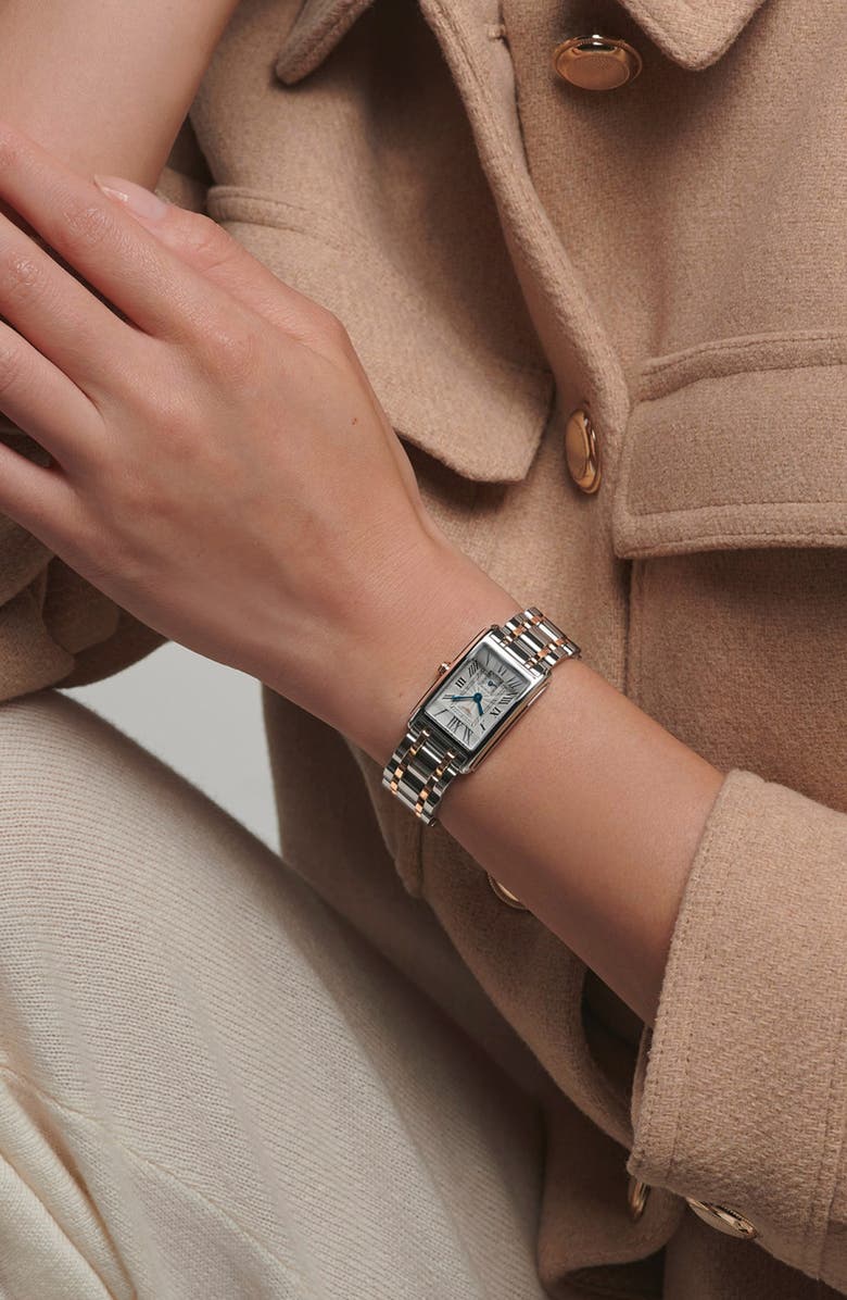 Longines DolceVita Bracelet Watch, 20.5mm x 32mm, Alternate, color, Silver