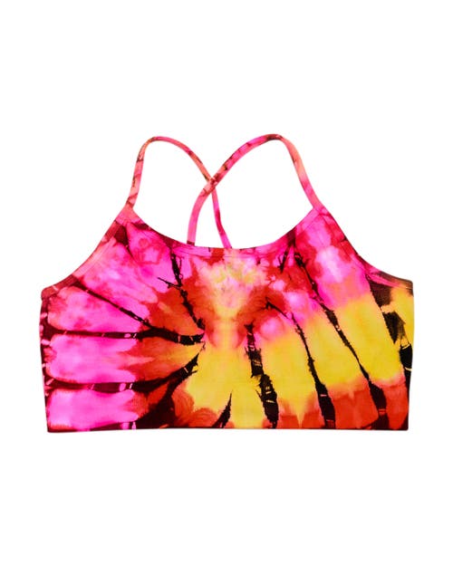Malibu Sugar Girls' Swirl Tie Dye Bra Cami (4-6x) - Little Kid In Multi