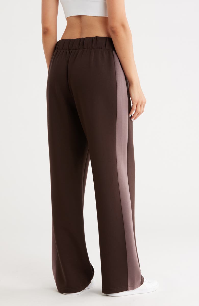 Z by Zella Whisper Knit Colorblock Pants, Alternate, color, Brown Mole- Grey Plum
