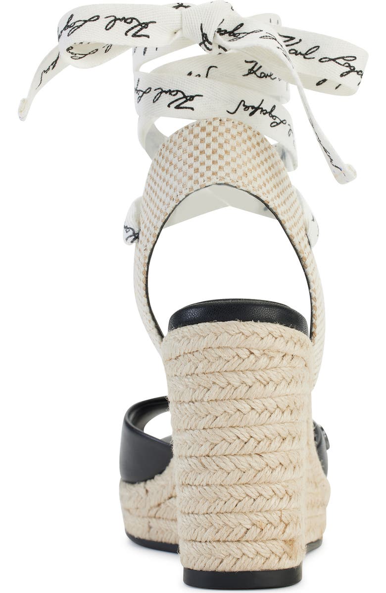 KARL LAGERFELD PARIS Cecilia Ankle Tie Sandal, Alternate, color,