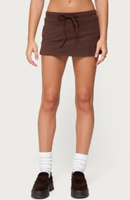 EDIKTED Bayside Stretch Cotton Micro Skort