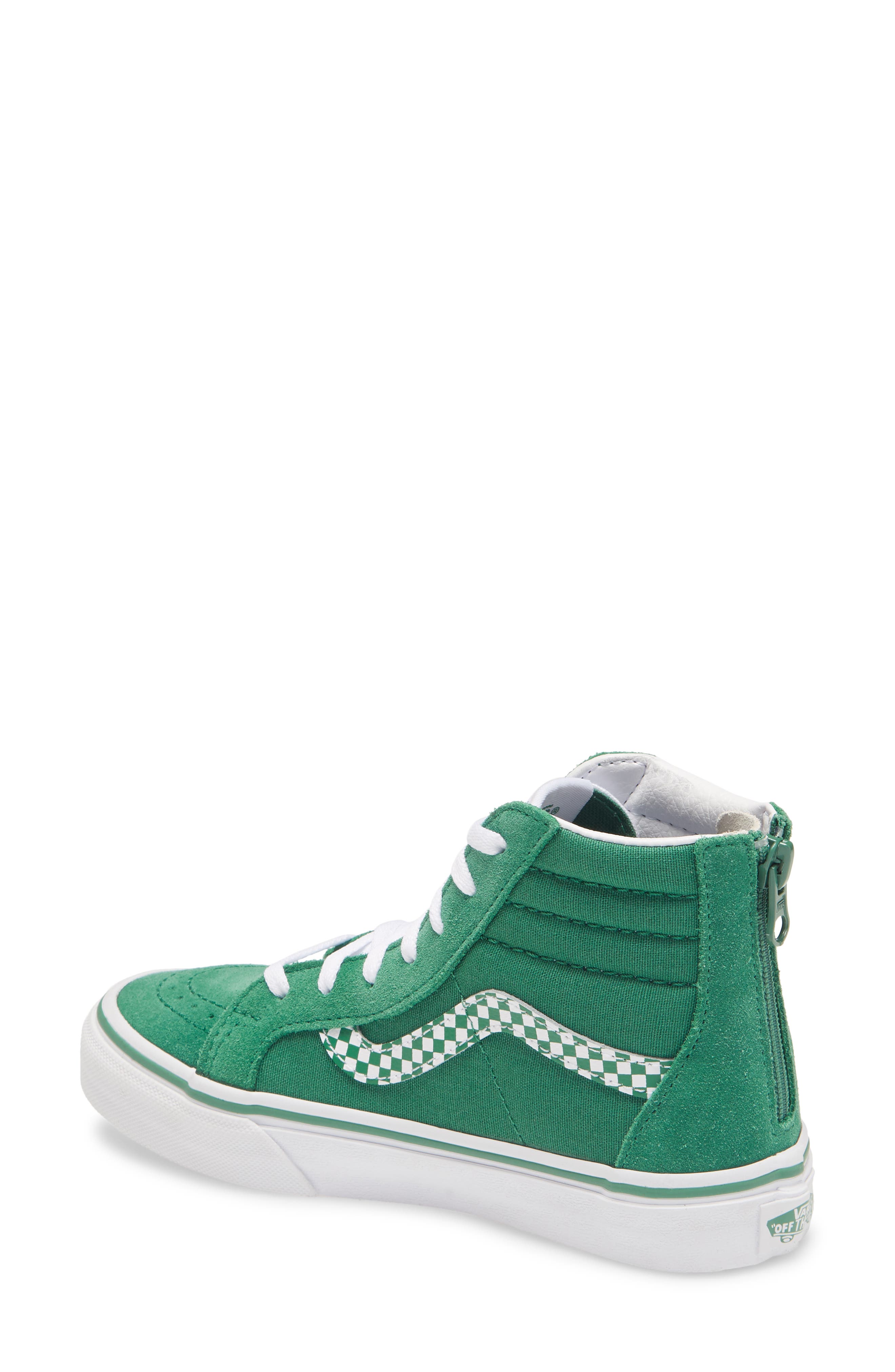 'Sk8 - Hi' Sneaker, Alternate, color, PINE GREEN/ TRUE WHITE