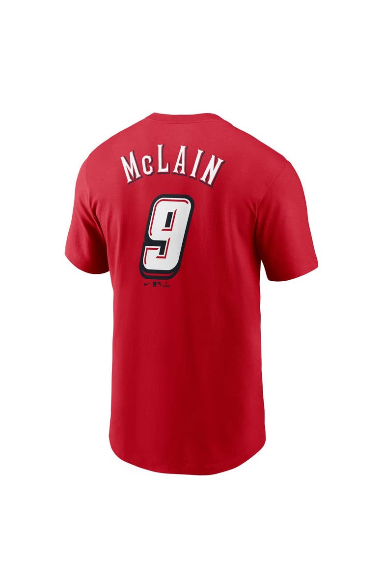 Nike Men's Nike Matt McLain Red Cincinnati Reds 2025 MLB Speedway Classic Name & Number T-Shirt, Alternate, color, 