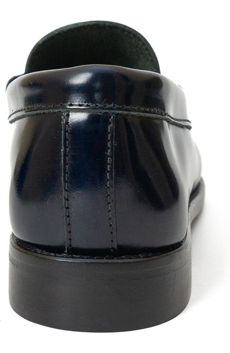 Menina Step Mila Leather Penny Loafer, Alternate, color, Navy