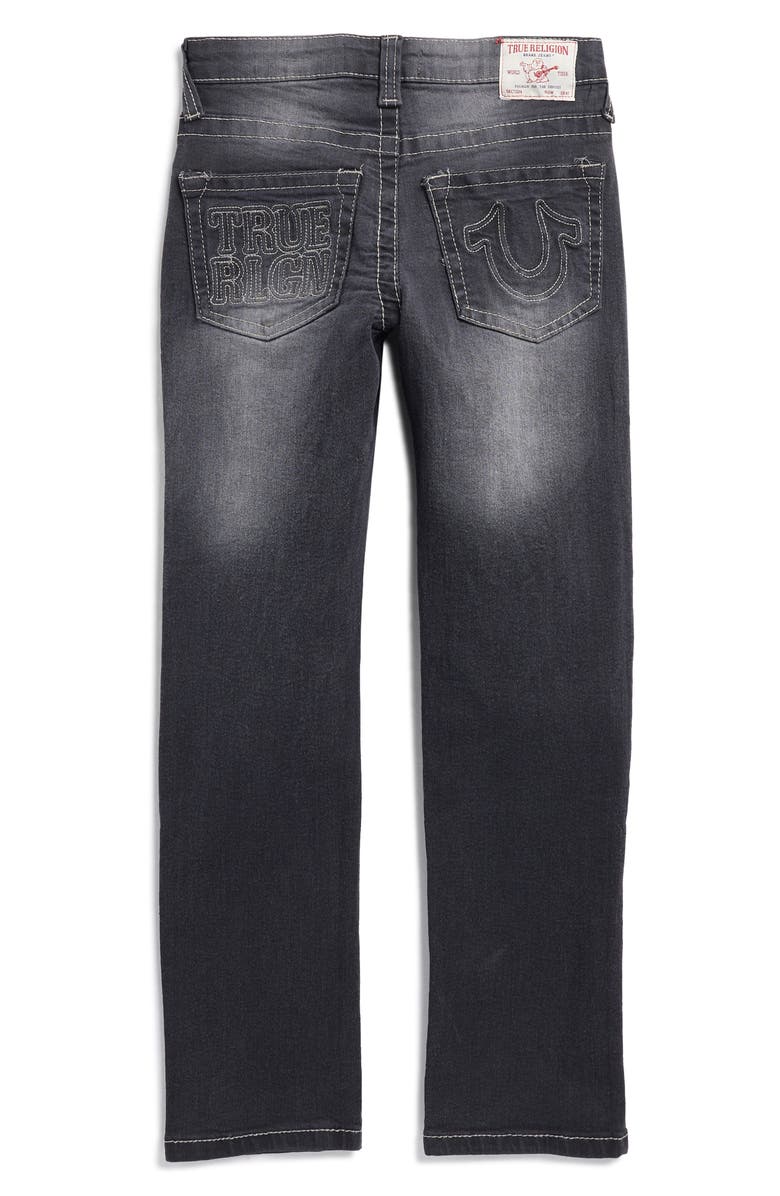 True Religion Kids' Straight Leg Jeans, Alternate, color, Iron Grey