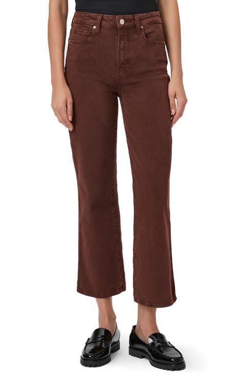 Courtney High Waist Ankle Flare Jeans (Vintage Chocolate Raisin)